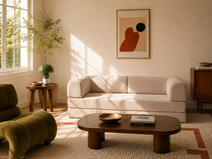 Zzz Atelier Luna sofa bed in a living room