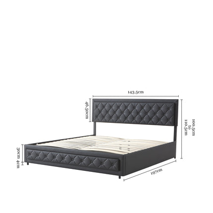 Vienna Storage Bed Frame with Gas Lift