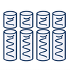 DUAL POCKET SPRING SYSTEM