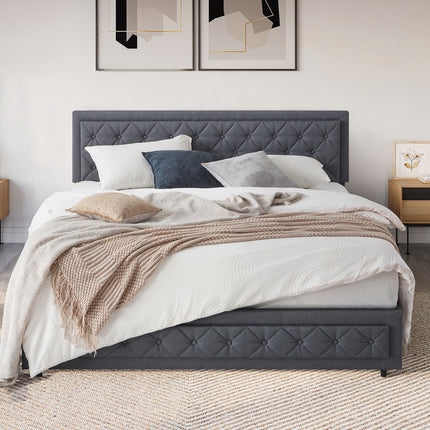 Vienna Storage Bed Frame with Gas Lift