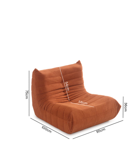 Caterpillar Floor Lounger Chair Foam Sofa